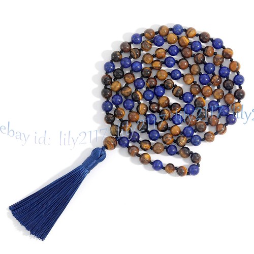 Lapis Lazuli Buddhist Mala Beads - Tibetan Prayer Beads
