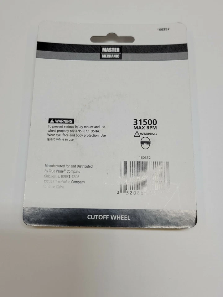 Master Mechanic Die Grinder 2" ruedas de corte de metal 1/8" de espesor 15 piezas Foto 2 de 4