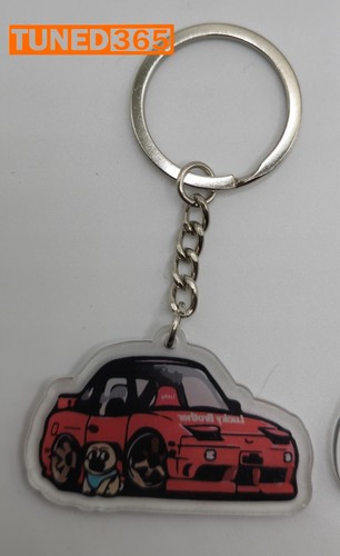 JDM Cars keyring Drift S13 200sx Mx5 Mazda Civic Ek Car Vtec Keychain Key Fob UK - Picture 2 of 7