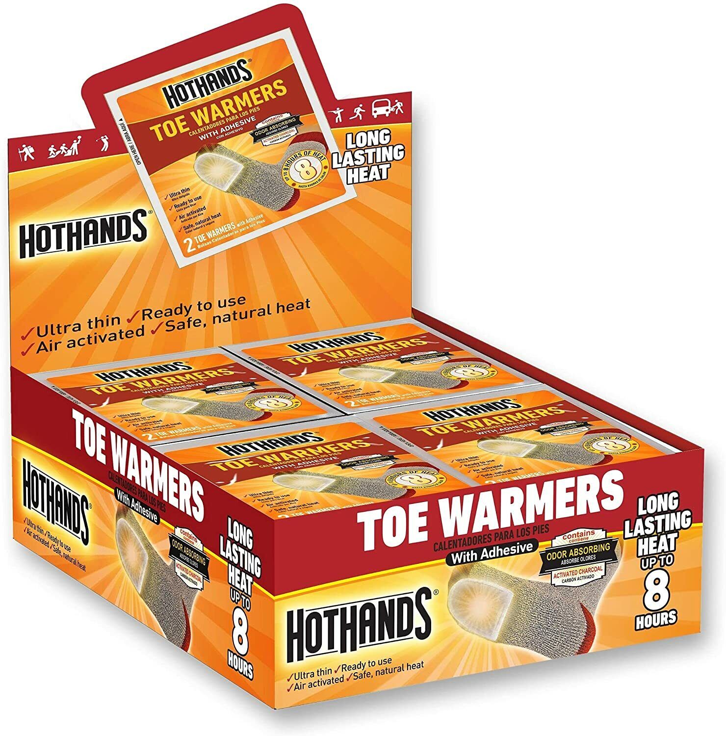 HotHands Toe Warmers 80 warmers (40 pairs) 