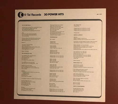 20 Power Hits LP PROMO Various Superstars Compilation 60's & 70's Japan N/M - Picture 8 of 11