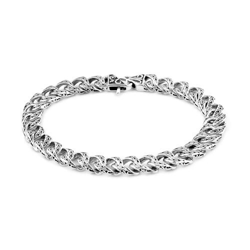 Brazalete Tulang Naga de plata esterlina Bali Legacy (7,25 pulgadas) 24,35 gramos - Imagen 1 de 4