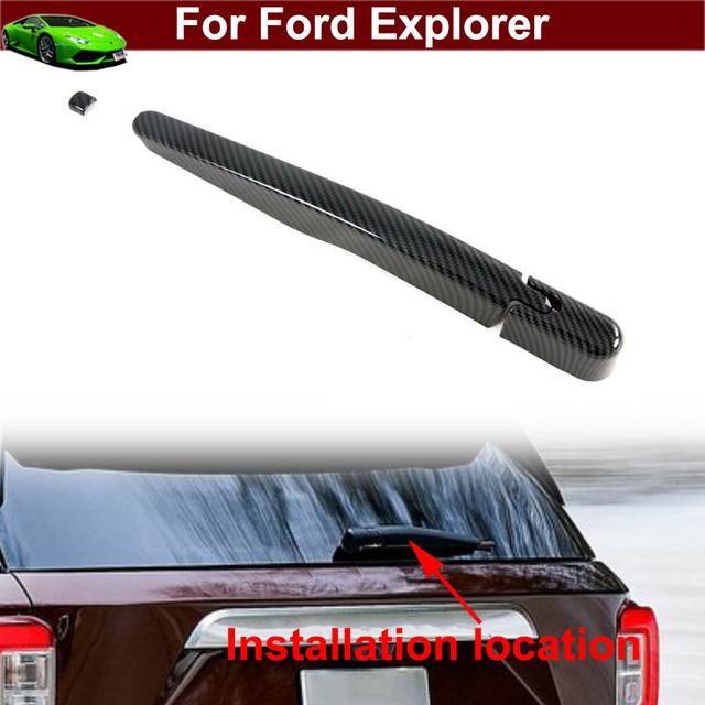 4pcs Car Rear Window Rain Wiper Nozzle Cover Trim for Ford Explorer