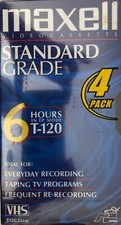Maxell Blank Video Cassettes 6 sealed