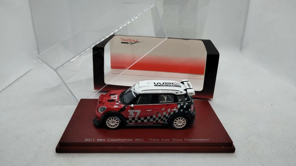 TRUE SCALE MINIATURES 2011 MINI COUNTRYMAN WRC PARIS AUTO SHOW  SCALA 1:43  - Immagine 2 di 4