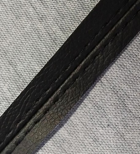 Fits 2007-2016 GMC Acadia Enclave PVC Leather Console Lid Black Yellow Stitch - Picture 7 of 9