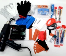 Pro Vinyl Wrap Heat Gun Squeegee Gloves Installation Application Cut Tool Kit