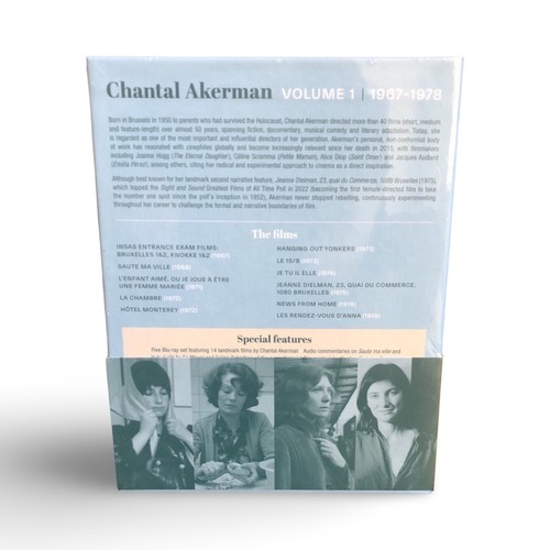 BFI CHANTAL AKERMAN VOL. 1 Blu-ray Box Set Limited Edition Brand New Sealed - Zdjęcie 2 z 6