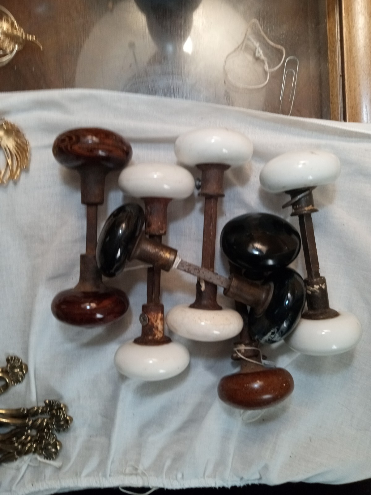 Lot of 12 Vintage Porcelain Door Knobs eBay