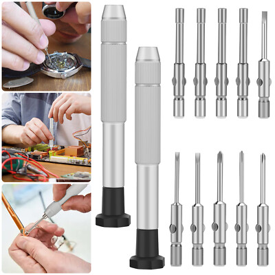 #ad #ad 12 PCS Precision Repair Tool Kit for Watch Glasses Jewelry Magnetic Screwdrivers $10.19