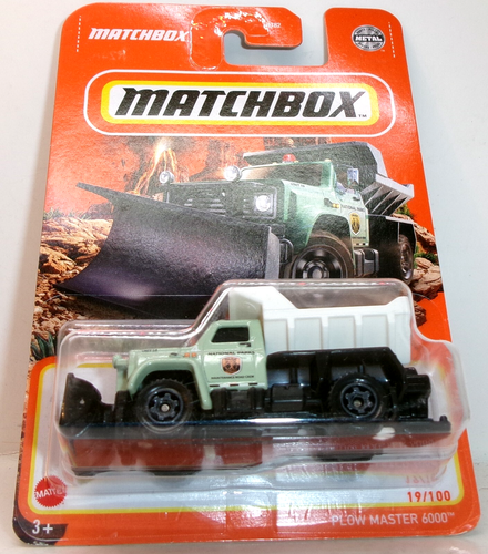 2022 MATCHBOX 1:64 MBX OFF ROAD 19/100 GREEN PLOW MASTER 6000 NATIONAL PARKS - Picture 3 of 11