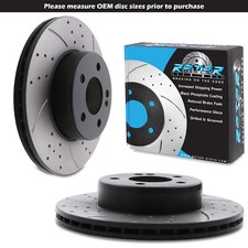 FRONT DRILLED VENTED 295mm BRAKE DISCS FOR MERCEDES BENZ C CLASS S205 13-19