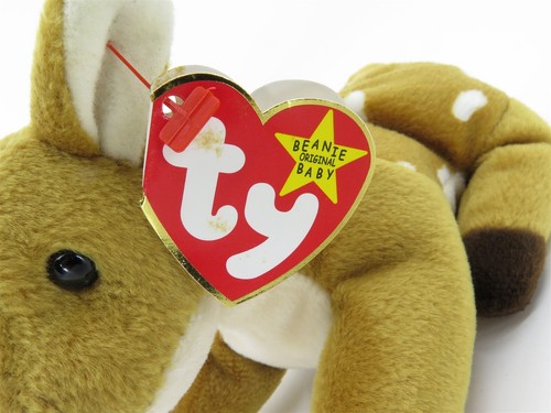 Ty Beanie Baby WHISPER Fawn Deer Rare Tag Errors Retired 4-5-1997 - Picture 2 of 9