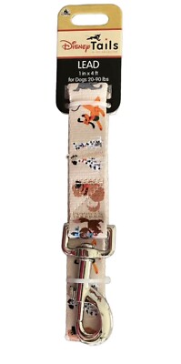 Disney Tails Pet LEAD  4 ft for Dogs 20-90 lbs NEW Featuring Disney Dogs