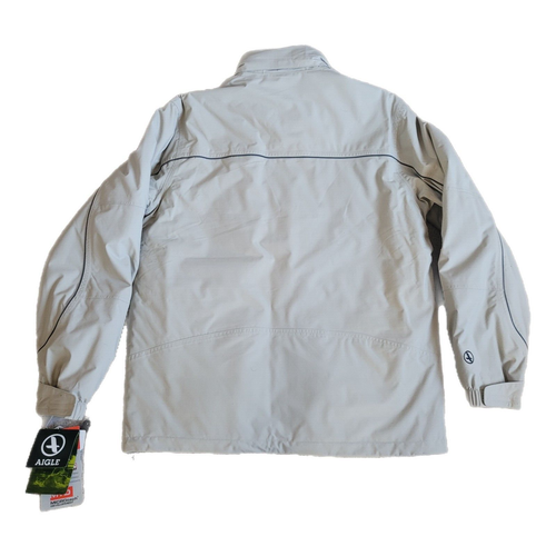 NWT Aigle Men's Beige Jacket Waterproof Windproof Breathable Thermolite Lined L - Picture 8 of 8