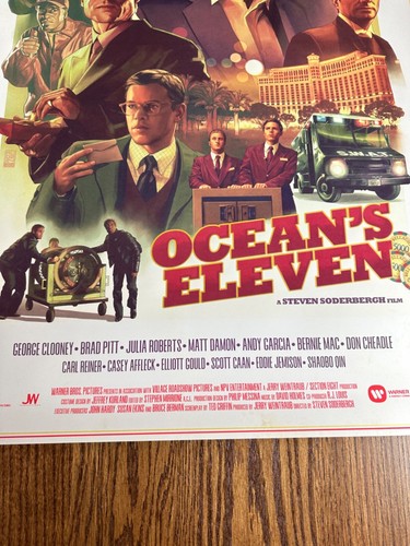 Aurelio Lorenzo - Ocean's Eleven Rare Limited Movie Poster Art Print | BNG Mondo - Bild 8 von 9