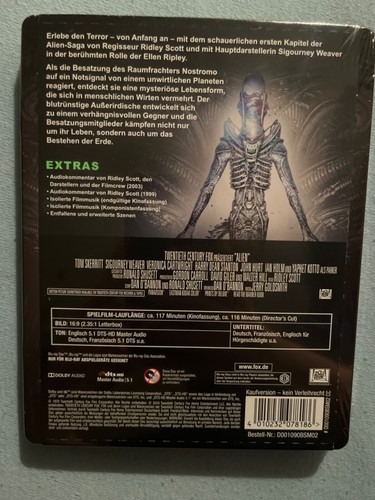 Alien 40th Anniversary Steelbook Edition Director's Cut Blu-ray Jubiläum 1 I HD - Imagen 2 de 2