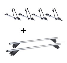 4x Fahrradträger SAGITTAR+Dachträger RB003 für Bmw 5er Touring F11 5Tür 10-17