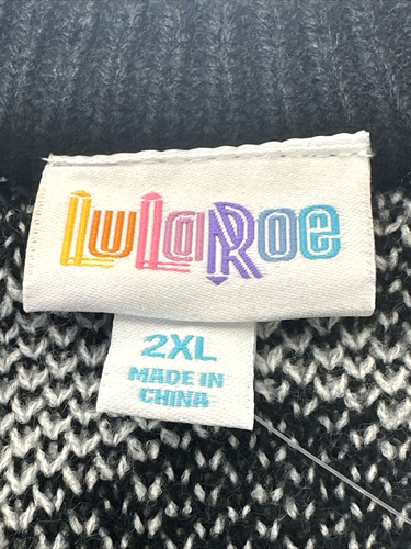 Nuevo con etiquetas LuLaRoe Torrie Cuello en V Suéter Suroeste Azteca 2XL Negro Blanco LS Copos de Nieve - Imagen 5 de 24