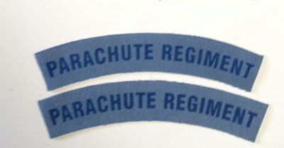 British Army Parachute Regiment shoulder patches a pair.SCREEN PRINTED ...