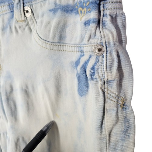 Justice Girls Size 16 Blue Acid Wash Skinny Jeans - Picture 7 of 13