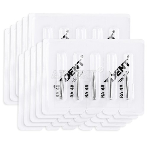 5 Kit AZDENT Dental Lab Tungsten Steel Round Burs RA 4 for Low Speed Handpiece - Picture 11 of 12