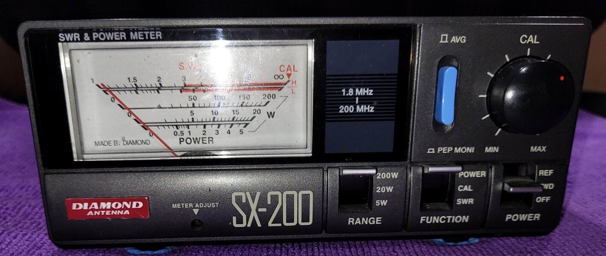 DIAMOND ANTENNA SWR ＆ POWER METER SX-200 SX-200 Diamond Antenna SWR & Power Meter 1.8～200MHz 200W
