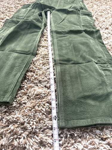 NWT J.Crew Crewcuts $80 Girls' wide-leg corduroy overalls, Midnight Moss/8,10,12 - Picture 5 of 10