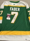 JSA COA BROCK FABER Signed Autographed Minnesota Wild Hockey Jersey
