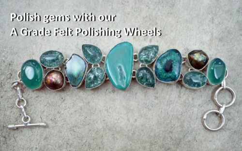 200mm FELT POLISHING WHEEL 20MM THK HIGH QUALITY FELT POWER TOOL ACCESSORY HYT - Foto 3 di 4