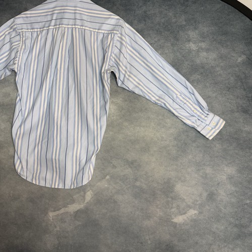 BURBERRY London Men’s Dress Shirt Button Down Long Sleeve Cotton Striped Size S - Picture 13 of 20