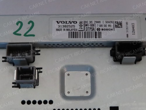 31382525 BNO 905 DISPLAY LCD RADIO NAVIGATORE MULTIMEDIA VOLVO V40 D2 V60 D4 '12 - Bild 18 von 24