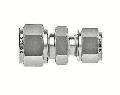 1/2 Tube x 1/4 Tube 316ss Union Reducer Fitting SSP Griplok ISSG8RU4