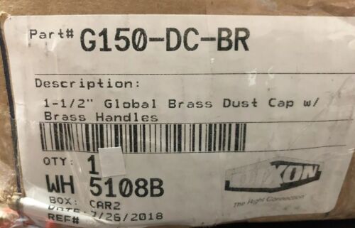 Dixon 1-1/2" Cam Lock weibliche Messing Staubkappe - Teil # G150-DC-BR - (DC-150) - Bild 4 von 4