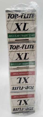 SPALDING TOP FLIGHT NEW 12 HIGH(6) & REG.(6) XL TRAJECTORY WHITE GOLF BALLS - Picture 2 of 4