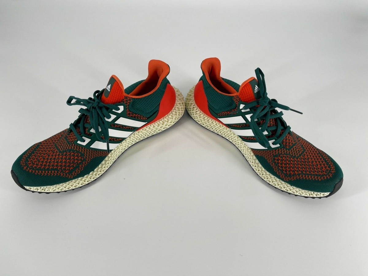69 ORANGE&GREEN MIAMI HURRICANES ADIDAS ULTRA 4D SNEAKERS | eBay