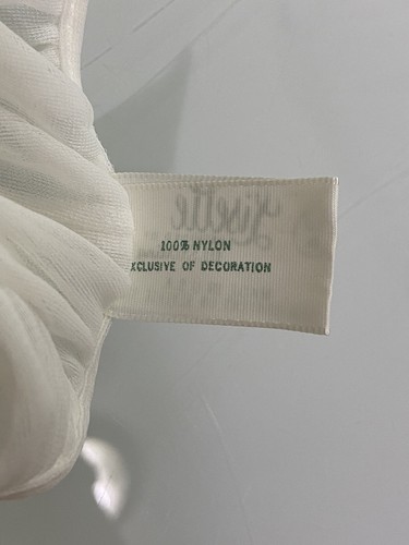 VTG. LISETTE White DOUBLE CHIFFON Robe Lingerie Women's Small 34 Baby Doll USA - Picture 9 of 13