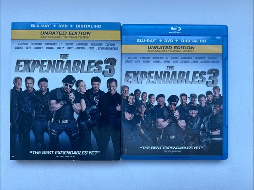 The Expendables Trilogy (Blu-ray DVD Digital 2010-2014) 4-Disc Set OOP Slipcover - Picture 11 of 19