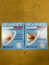 2 New OCuSOFT Lid Scrub Plus - 30 Pre-Moistened Pads Each Box Exp. 11/2027+