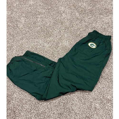 Vintage Champion Packers Track Pants Green Bay Football NFL Warm Up Mens XL