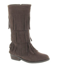 NIB Volatile Kids Vinny BROWN FRINGE Boots Girls size 11 M