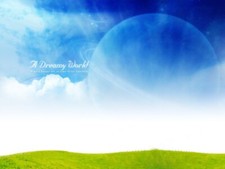 Landscape fantasy art space typography Custom Gaming Mat Desk