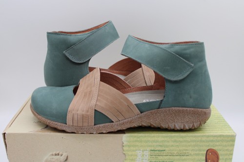 Women's Naot Sea Green Tenei Size 38 (US 7.5) Strap Slip on Leather Shoes - Picture 6 of 6
