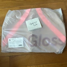 Glossier Duffel Bag Sealed (Medium Brown Pink Desert Rose) Zip Canvas