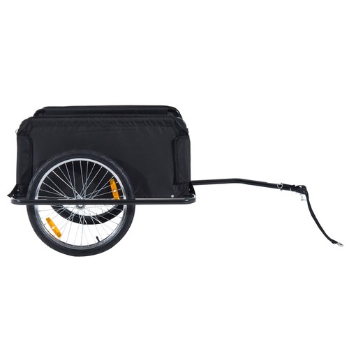 Bicycle Cargo Trailer, Two-Wheel Bike Luggage Wagon Trailer with Removable Cover - Picture 8 of 11