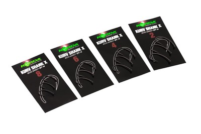 Korda Kurv Shank X Hooks Micro Barbed Carp Coarse Fishing All Sizes