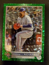 2022 Update Base Green Foilboard #US198 Garrett Richards /499 - Texas Rangers