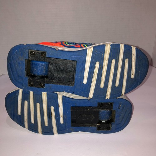 Wheelys Zapatos Niños 3.5 Zapatillas de Patín Naranja Azul Con Cordones Gancho Lazo - Imagen 5 de 6