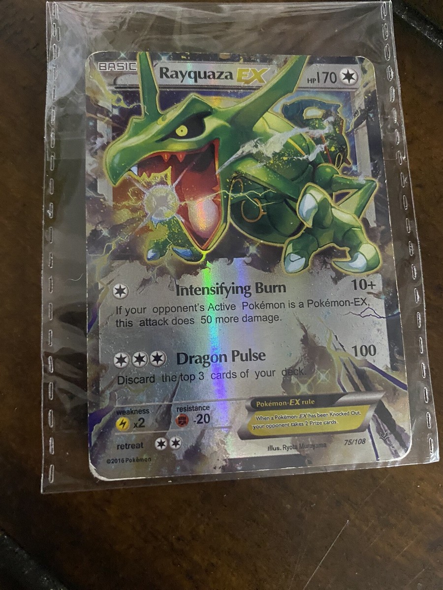 Rayquaza EX 75/108 Extended Full Art XY Roaring Skies 2016 Rayquaza EX 75/108 Extended Full Art XY Roaring Skies 2016