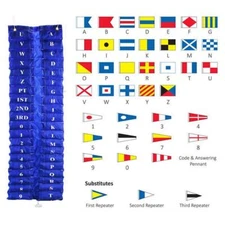 International Maritime Flag Code Set, 40 Flags, Marine Safety Flag Code Set, Kit